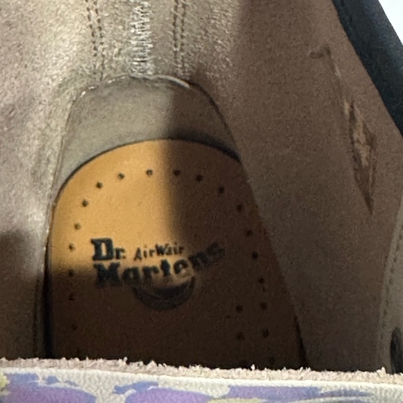 Dr Martens Leather Women’s Floral Lace Up Combat Boots Size 6, New - Picture 15 of 16